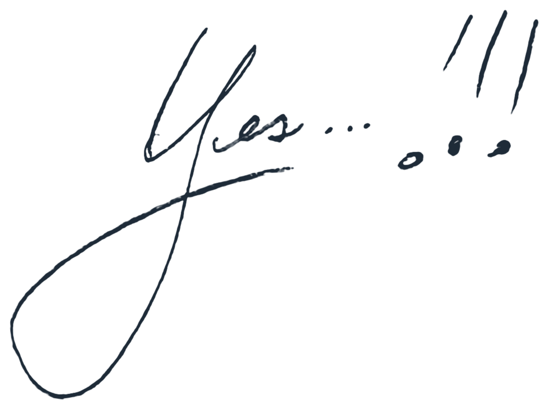 Handwritten: Yes!!!